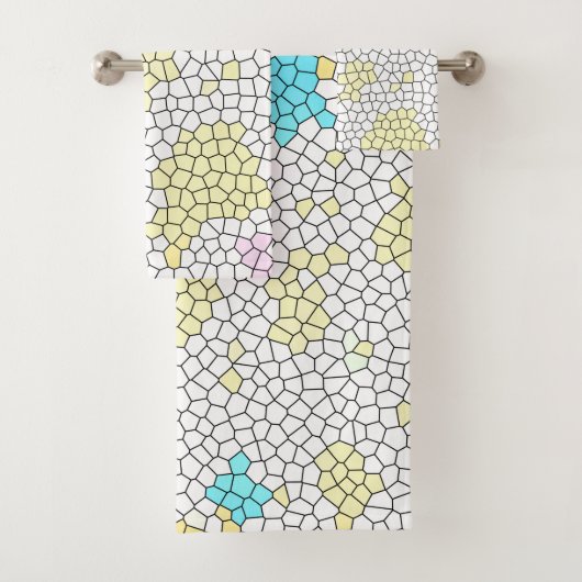 Minimalisme Abstracte Bleke kunststofcellen Bad Handdoek (Insitu)