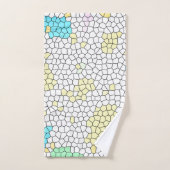 Minimalisme Abstracte Bleke kunststofcellen Bad Handdoek (Handdoek)