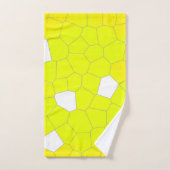 Minimalisme Abstracte gele grijze cellen Bad Handdoek (Handdoek)