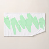 Minimalisme Abstracte kunst Bleek Turquoise Green Bad Handdoek (Handdoek)