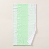 Minimalisme Abstracte kunst Bleek Turquoise Groene Bad Handdoek (Handdoek)