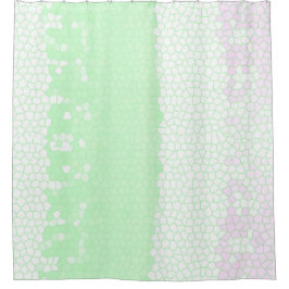 Minimalisme Abstracte kunst Bleek Turquoise Groene Douchegordijn