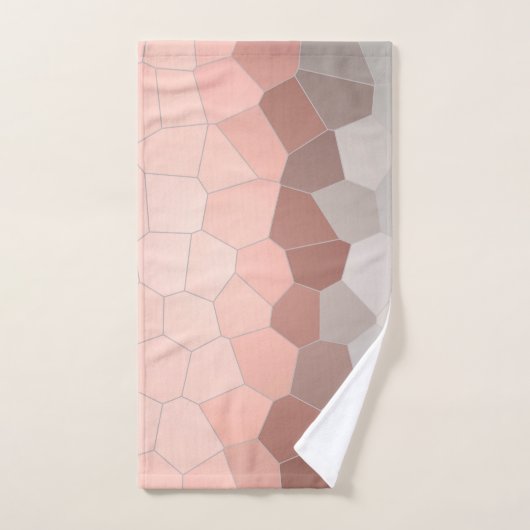 Minimalisme Abstracte kunstpasta grijze cellen Bad Handdoek (Handdoek)