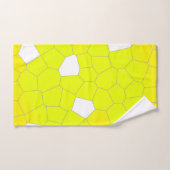 Minimalisme Abstrait Art Jaune Gris Blanc Cellules (Serviette à main)