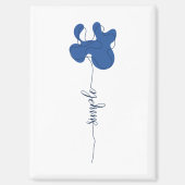 Minimalisme Aimant Fleur Simple (Recto)