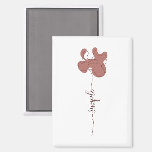 Minimalisme Aimant Fleur Simple