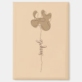 Minimalisme Aimant Fleur Simple (Recto)