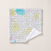 Minimalisme Art Abstrait Pale Pastel Cellules (Gant de toilette)