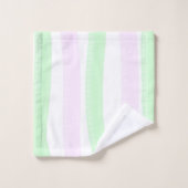 Minimalisme Art Abstrait Pale Turquoise Vert Rose (Gant de toilette)