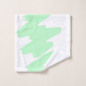 Minimalisme Art Abstrait Turquoise Vert Pâle (Gant de toilette)