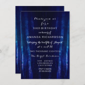 Minimalisme Black Blue Navy Event verrassend Abstr Kaart (Voorkant / Achterkant)