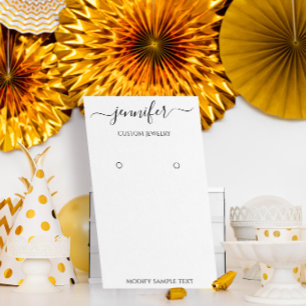 Minimalisme des cartes à bijoux faites main en lo