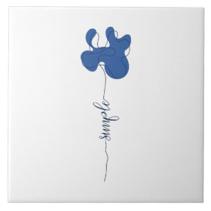 Minimalisme Eenvoudige Bloem Keramische Tegel Tegeltje