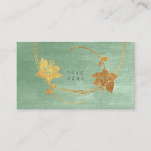 Minimalisme Golden Beige Mint Green Pastel Vip Visitekaartje