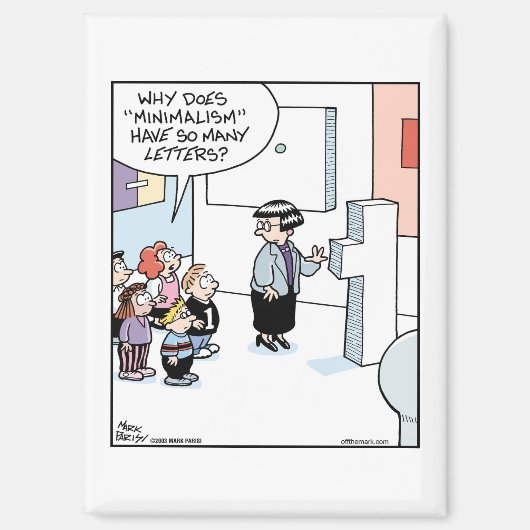 Minimalisme Kunst Magneet (Voorkant)