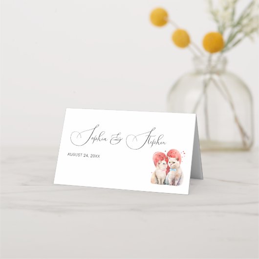 Minimalisme met een Katten Bruiloft (Achterkant)