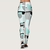 Minimalisme Minimal Géométrie Abstraite Leggings (Dos)
