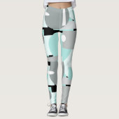 Minimalisme Minimal Géométrie Abstraite Leggings (Devant)