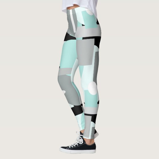 Minimalisme Minimal Géométrie Abstraite Leggings (Gauche)