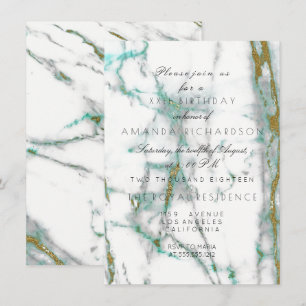 Minimalisme Mint Groen Wit Goud Groen Marmer Kaart