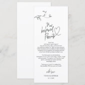 minimalisme moderne Cadre Carte de remerciements (Devant / Derrière)