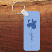 Minimalisme Porte-clés Fleur Simple (Recto)