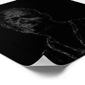 Minimalisme Schets Tekenend Man Gezichtskop Poster (Hoek)