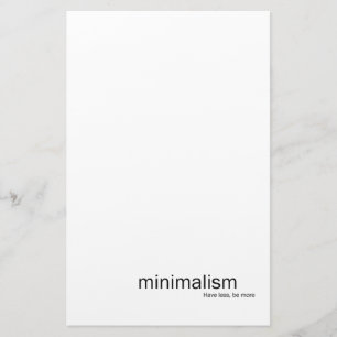 Minimalisme Stationery Briefpapier