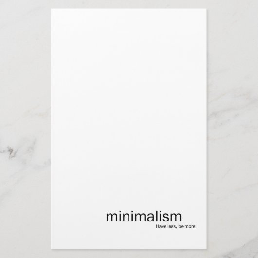 Minimalisme Stationery Briefpapier (Voorkant)