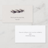 Minimalisme touw visitekaartje (Voorkant / Achterkant)