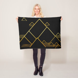 minimalisme van de bergtop fleece deken