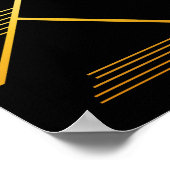 minimalisme van de bergtop poster (Hoek)