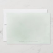 Minimalisme végétation calligraphie simple carte d (Dos)