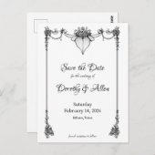 Minimalisme vintage Carte magnétique mince (Devant / Derrière)