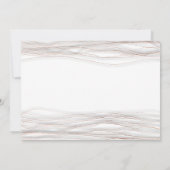 Minimalisme Wit Rose Grijs Delicate Lijnen Streken Kaart (Achterkant)