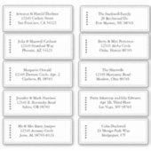 Minimalist-1 B&W vel van 10 Adresetiketten Sticker (Voorkant)