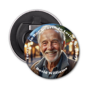 Minimalist 1 speciale foto viering van het leven button flesopener