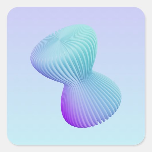 Minimalist_1 Vierkante Sticker (Voorkant)