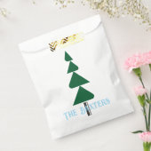 Minimalist Abstract Green Chic Christmas Tree Bedankzakje (Gezegeld)