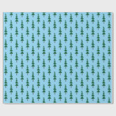 Minimalist Abstract Green Chic Christmas Tree Cadeaupapier (Vlak)