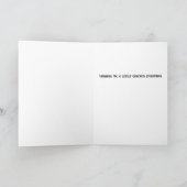 Minimalist Abstract Green Chic Christmas Tree Feestdagen Kaart (Binnen)