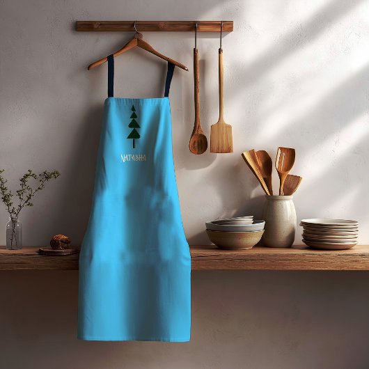 Minimalist Abstract Green Chic Christmas Tree Schort