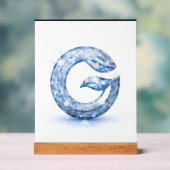 Minimalist Abstract Letter G  Acryl Bord (Neutraal)
