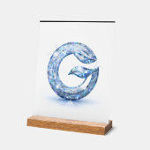 Minimalist Abstract Letter G  Acryl Bord (Hoek)