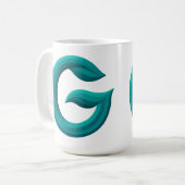 Minimalist Abstract Letter G Coffee Mug  (Devant gauche)