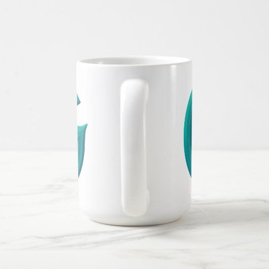 Minimalist Abstract Letter G Coffee Mug  (Poignée)