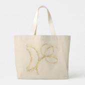 Minimalist Abstract Line Art Tote Bag (Dos)