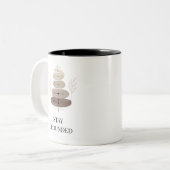 Minimalist Acupuncture Mug Stay Grounded coffee  (Devant gauche)