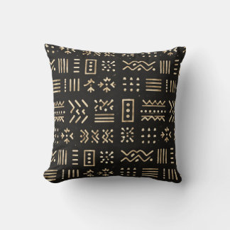 Minimalist African Mudcloth Pattern Pillow  Kussen