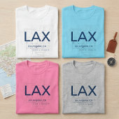 Minimalist Airport Code – Customizable LAX  T-shirt